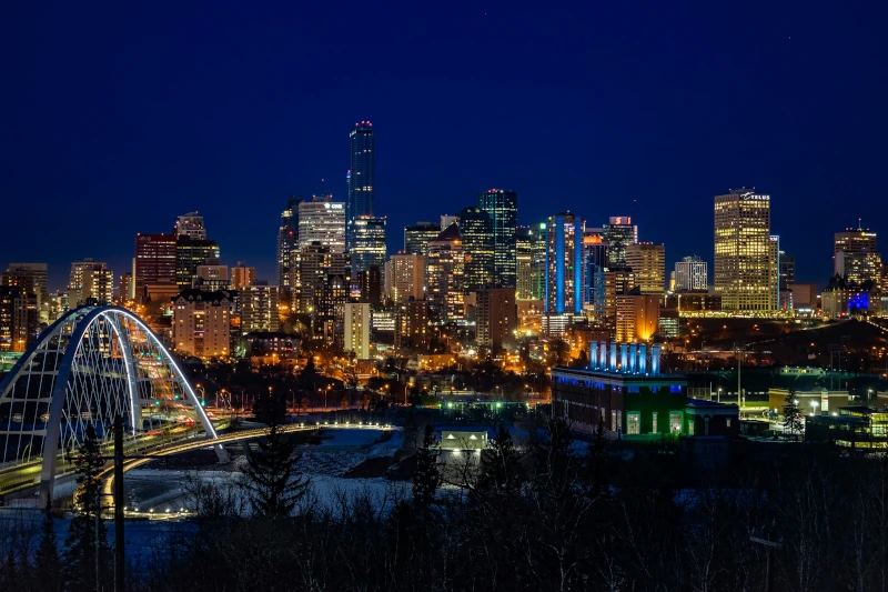 Edmonton Skyline am Saskatchewan River