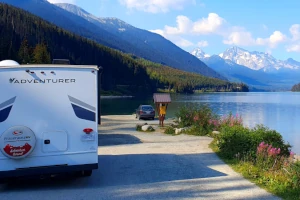 Camper in Vancouver, Rocky Mountains